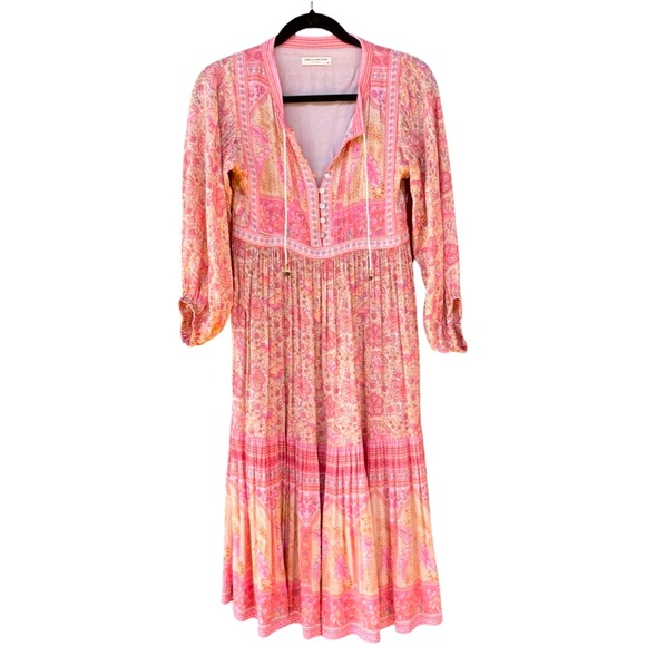 Spell & The Gypsy Collective Poinciana Midi dress in Pink - Picture 14 of 15